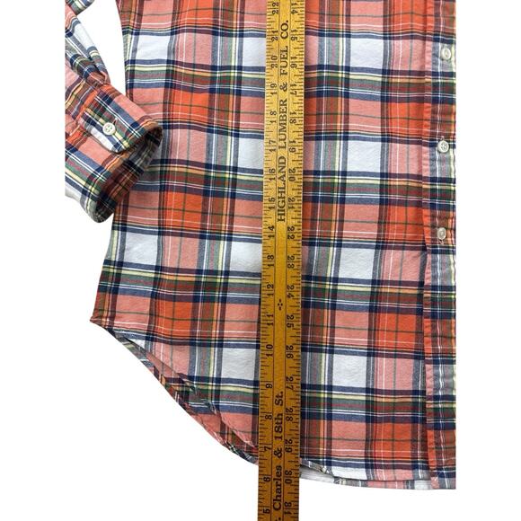 Ralph Lauren Button Down Oxford Clothe Shirt Mens Large Plaid Pony Classic Fit - Picture 10 of 10